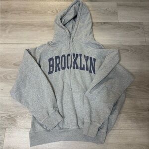 Brandy Melville Gray Brooklyn Hoodie